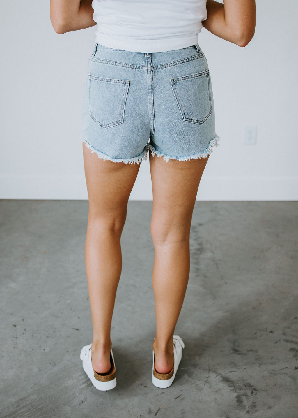 Kaela Crystal Denim Shorts