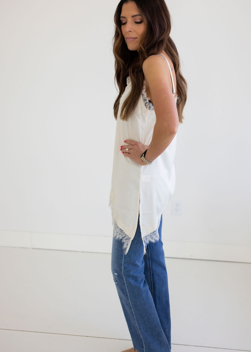 Grady Lace Trim Tank