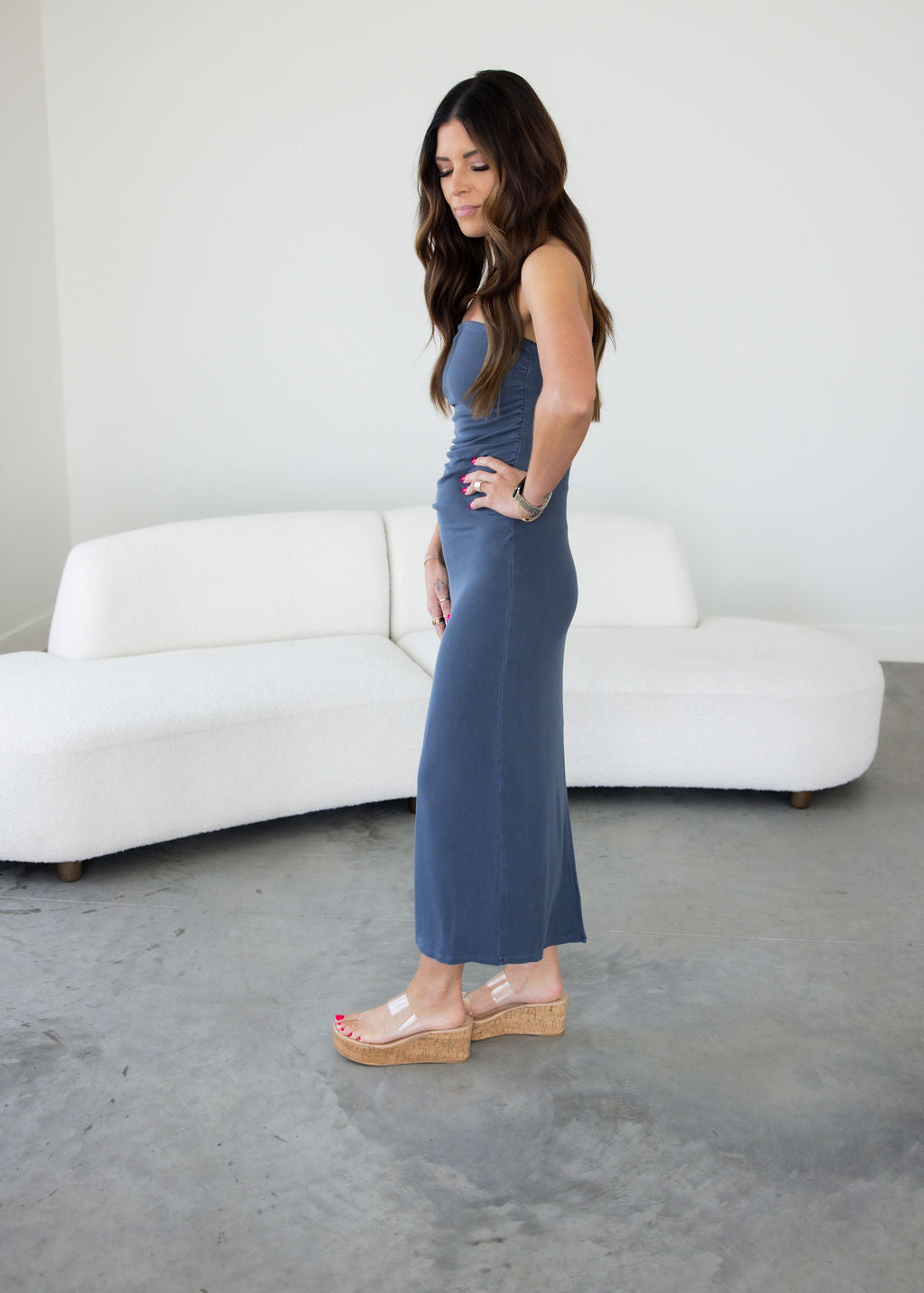 Sheri Ribbed Midi Dress