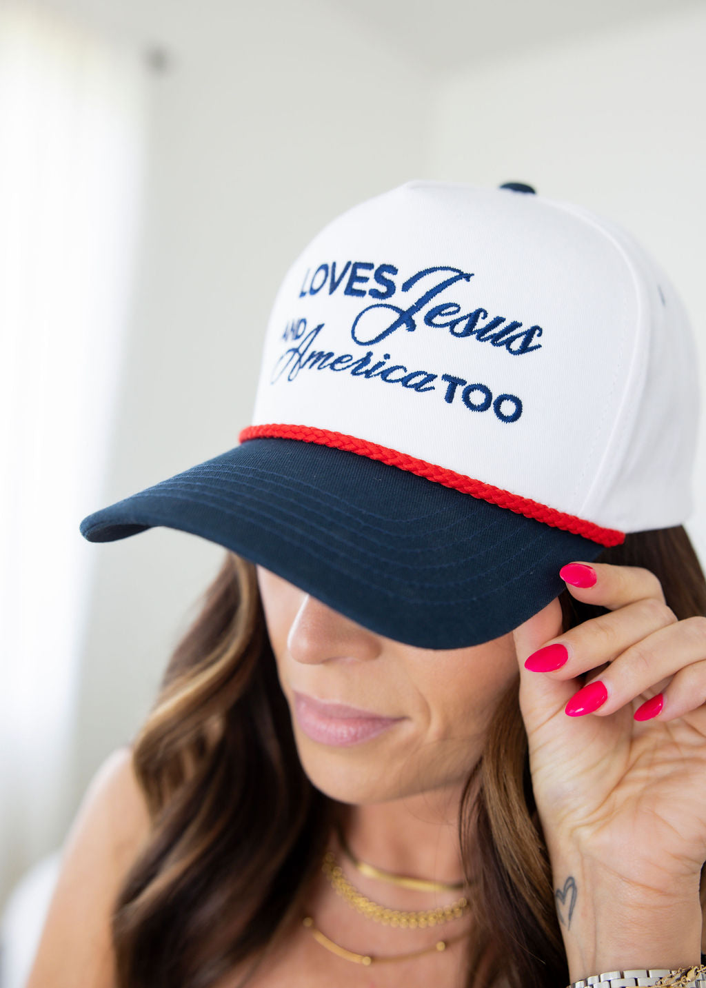 Loves Jesus Trucker Hat
