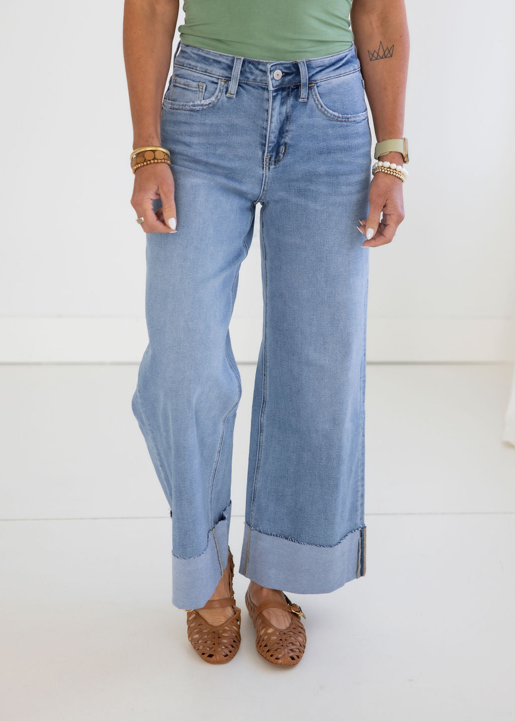 image of Gracen Lovervet Wide Leg Jean