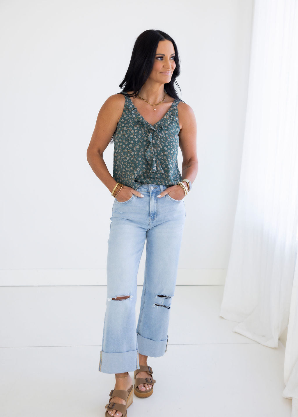 Kacey Ruffle Top