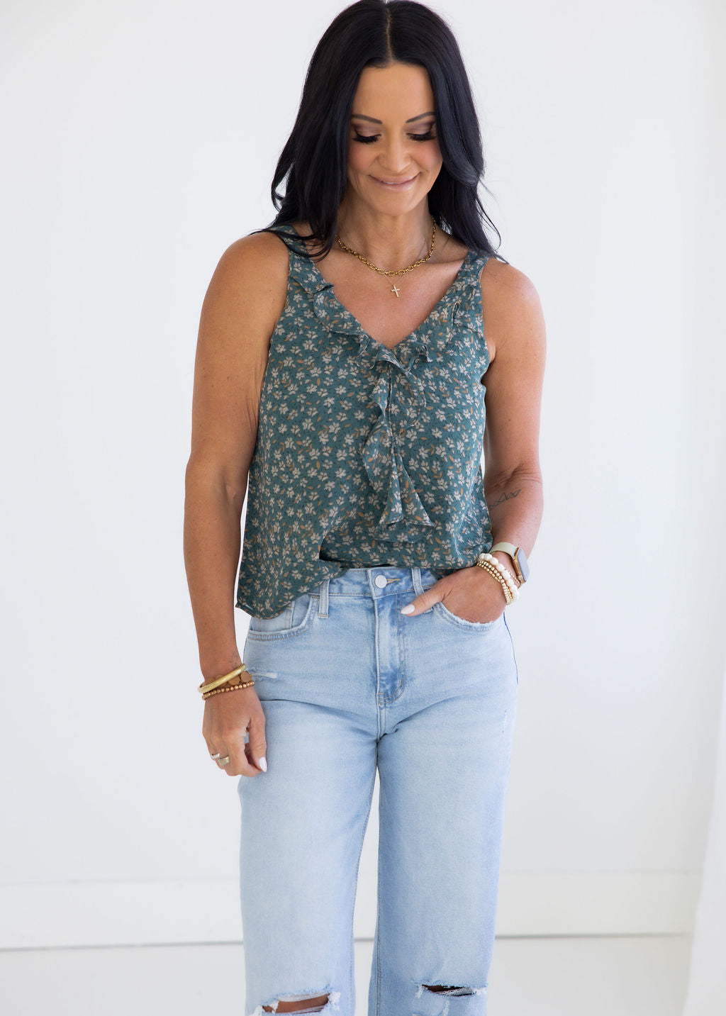 Kacey Ruffle Top