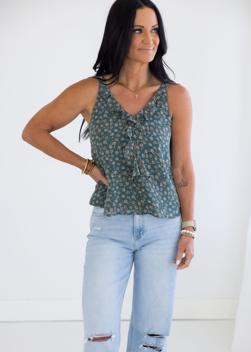 Kacey Ruffle Top