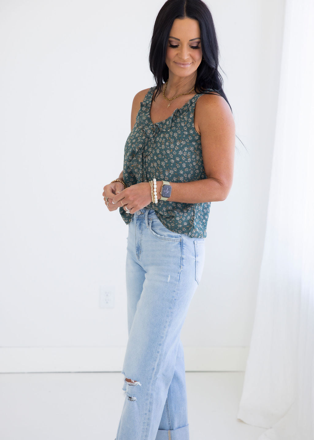 Kacey Ruffle Top