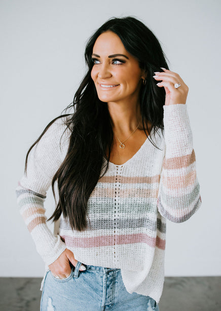 Marni Striped Crochet Sweater
