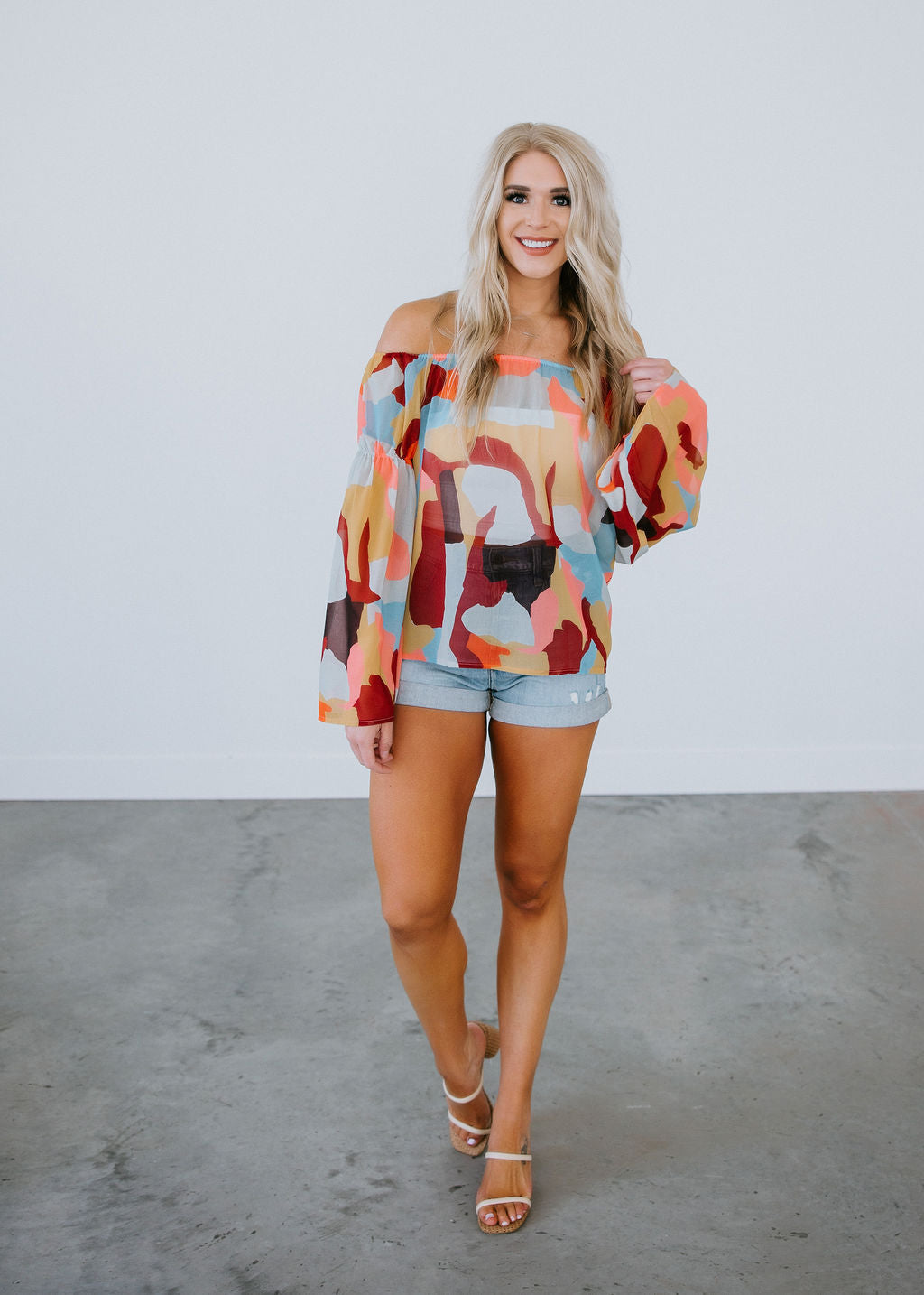 Deidra Printed Blouse