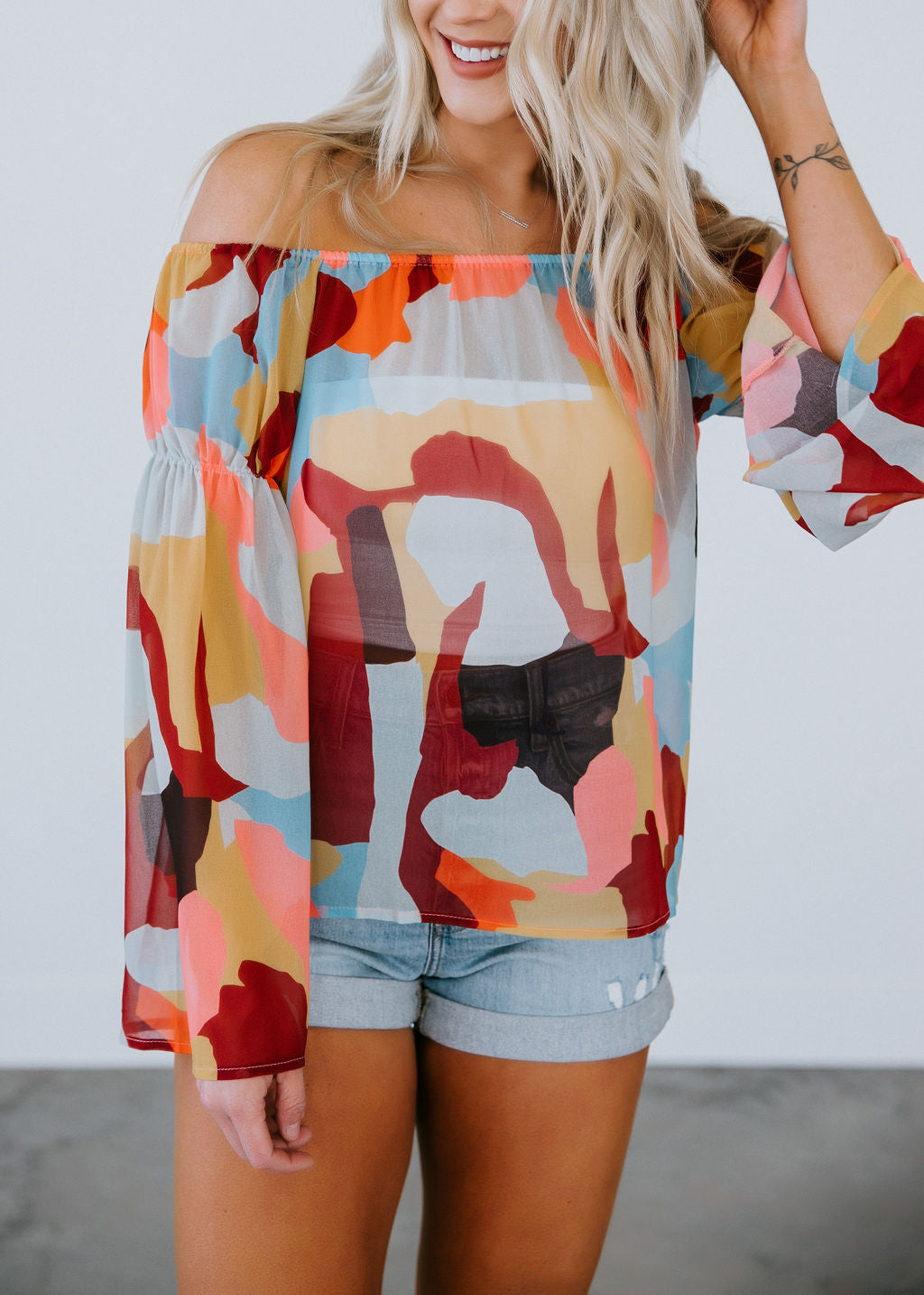 Deidra Printed Blouse