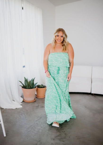 Santorini Strapless Maxi Dress