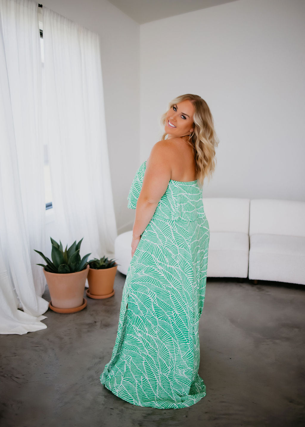 Santorini Strapless Maxi Dress