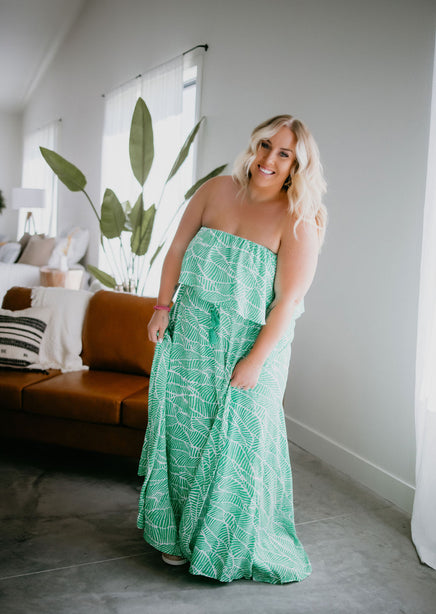 Santorini Strapless Maxi Dress