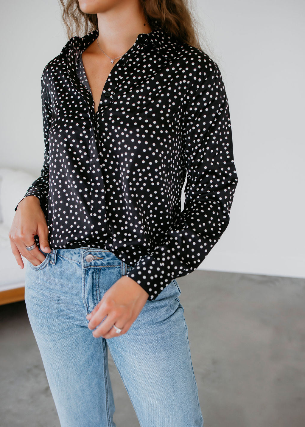 Donnie Polka Dot Blouse