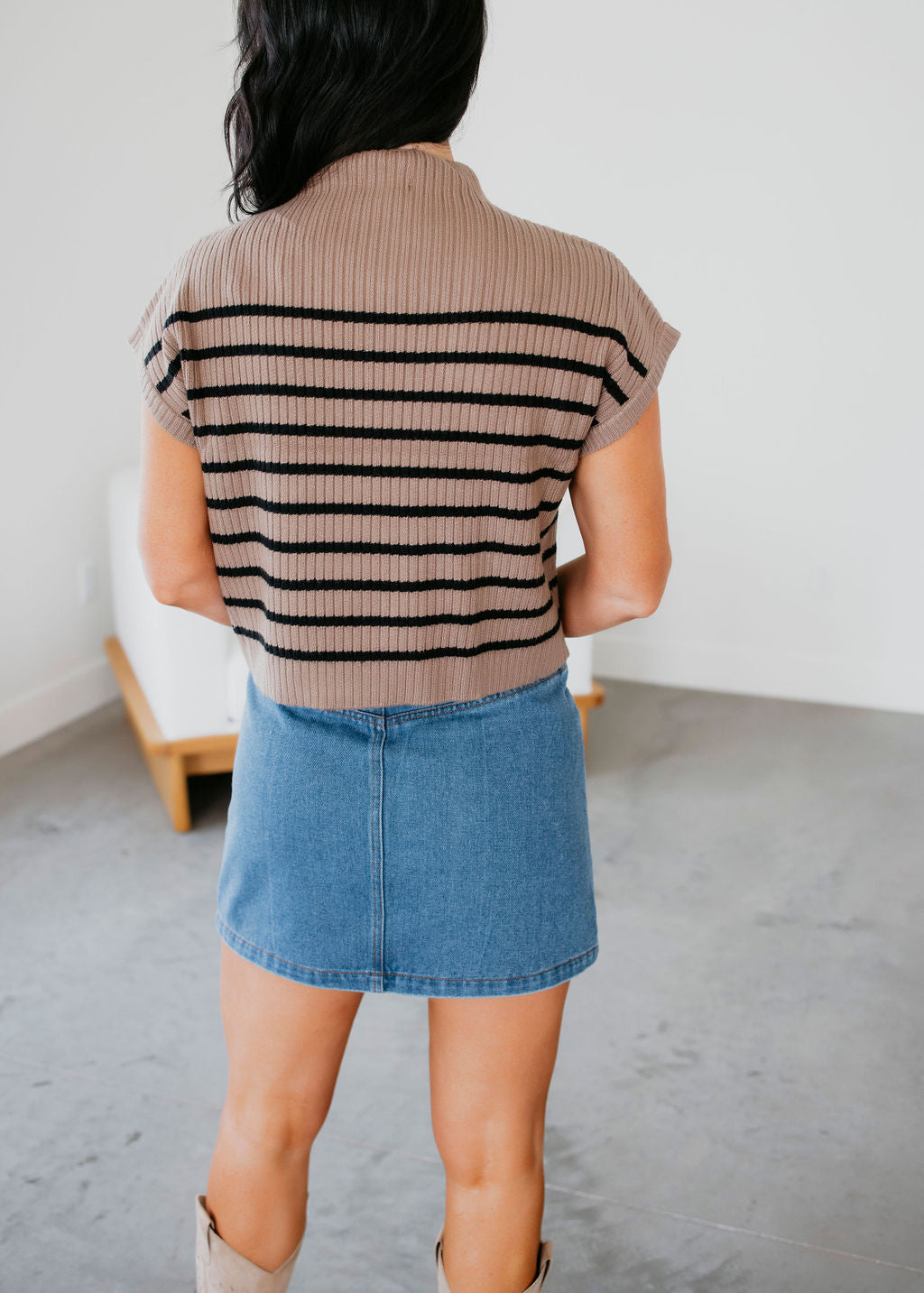 Lara Striped Sweater Top