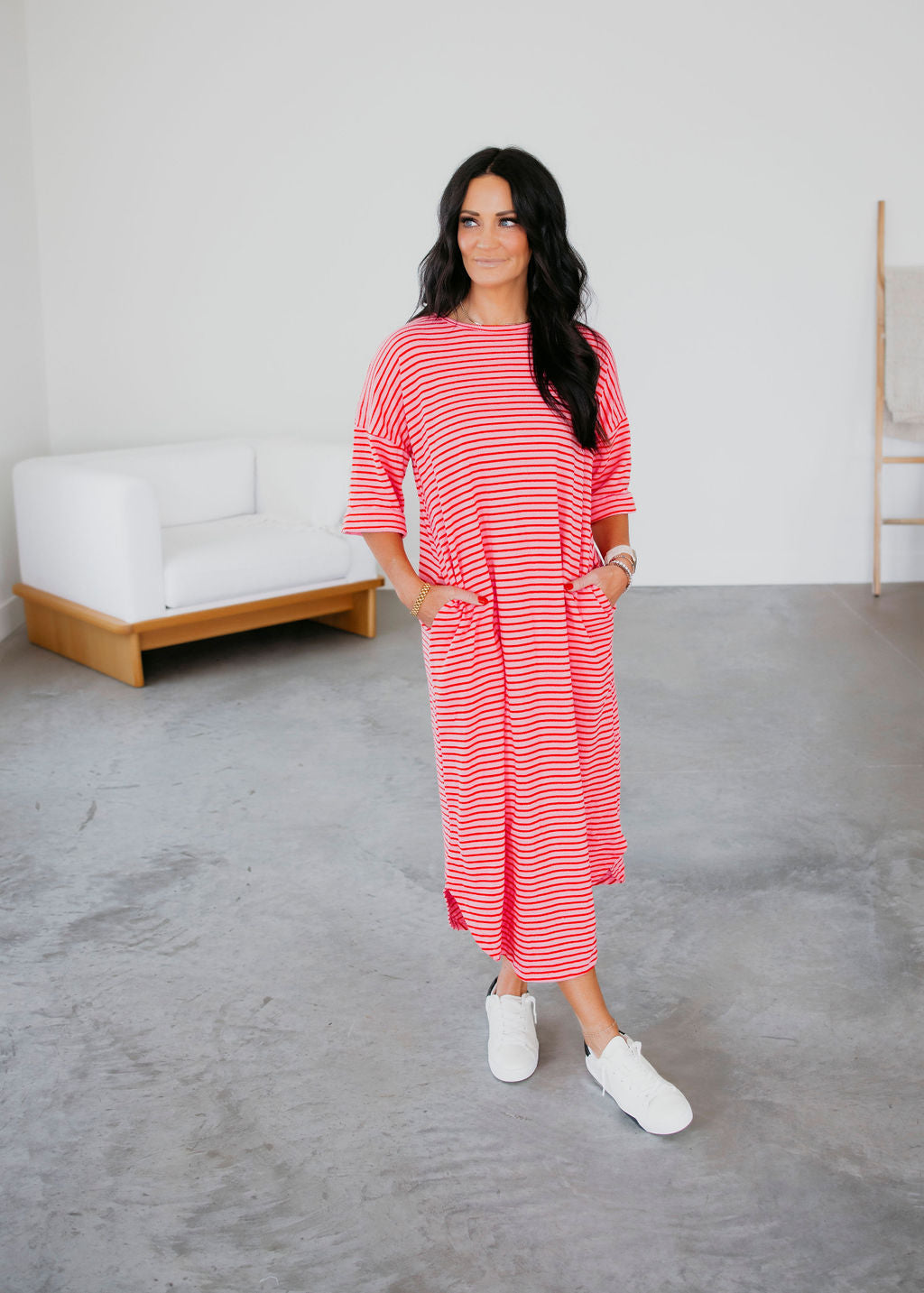 Eve Striped Maxi Dress