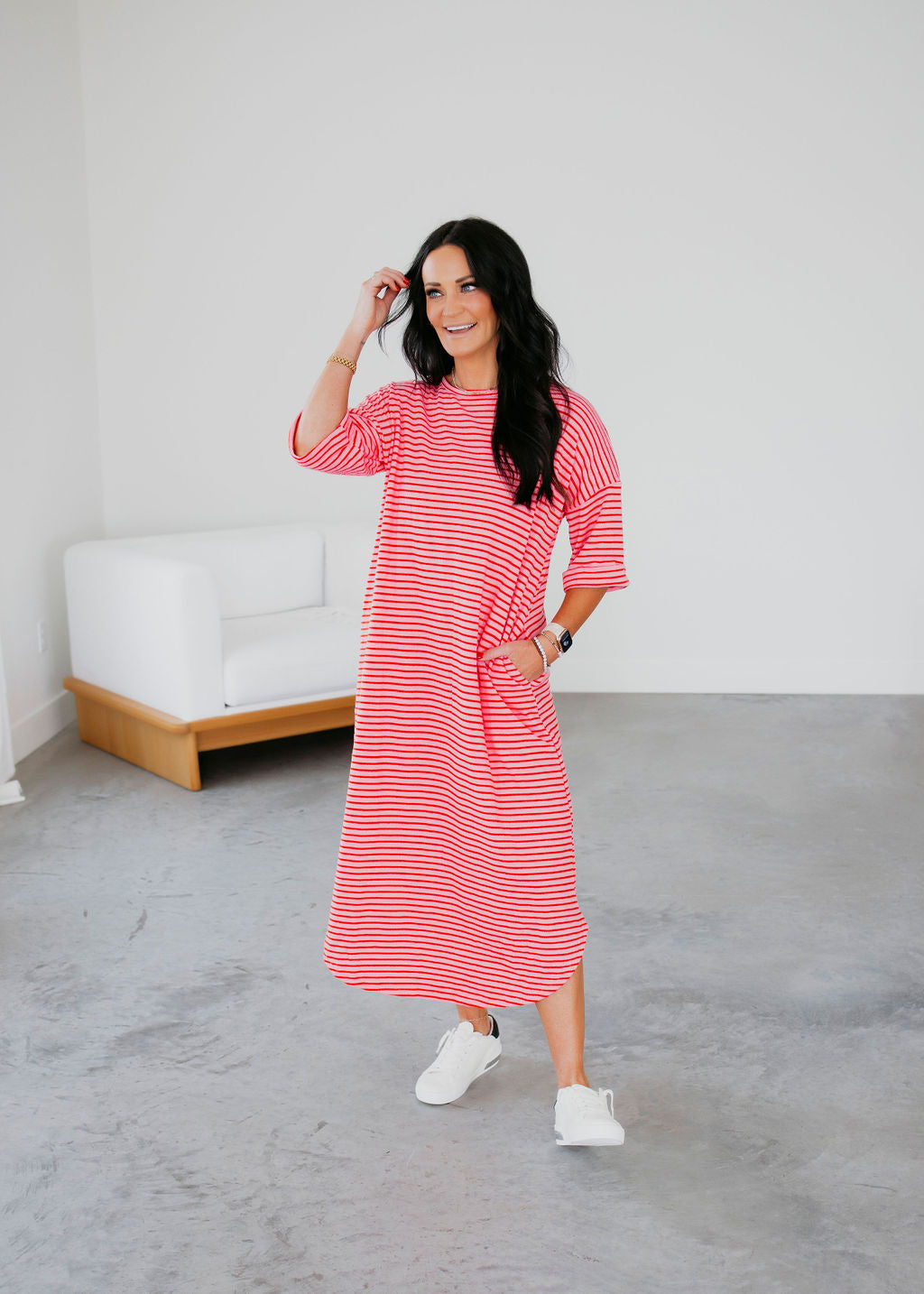 Eve Striped Maxi Dress