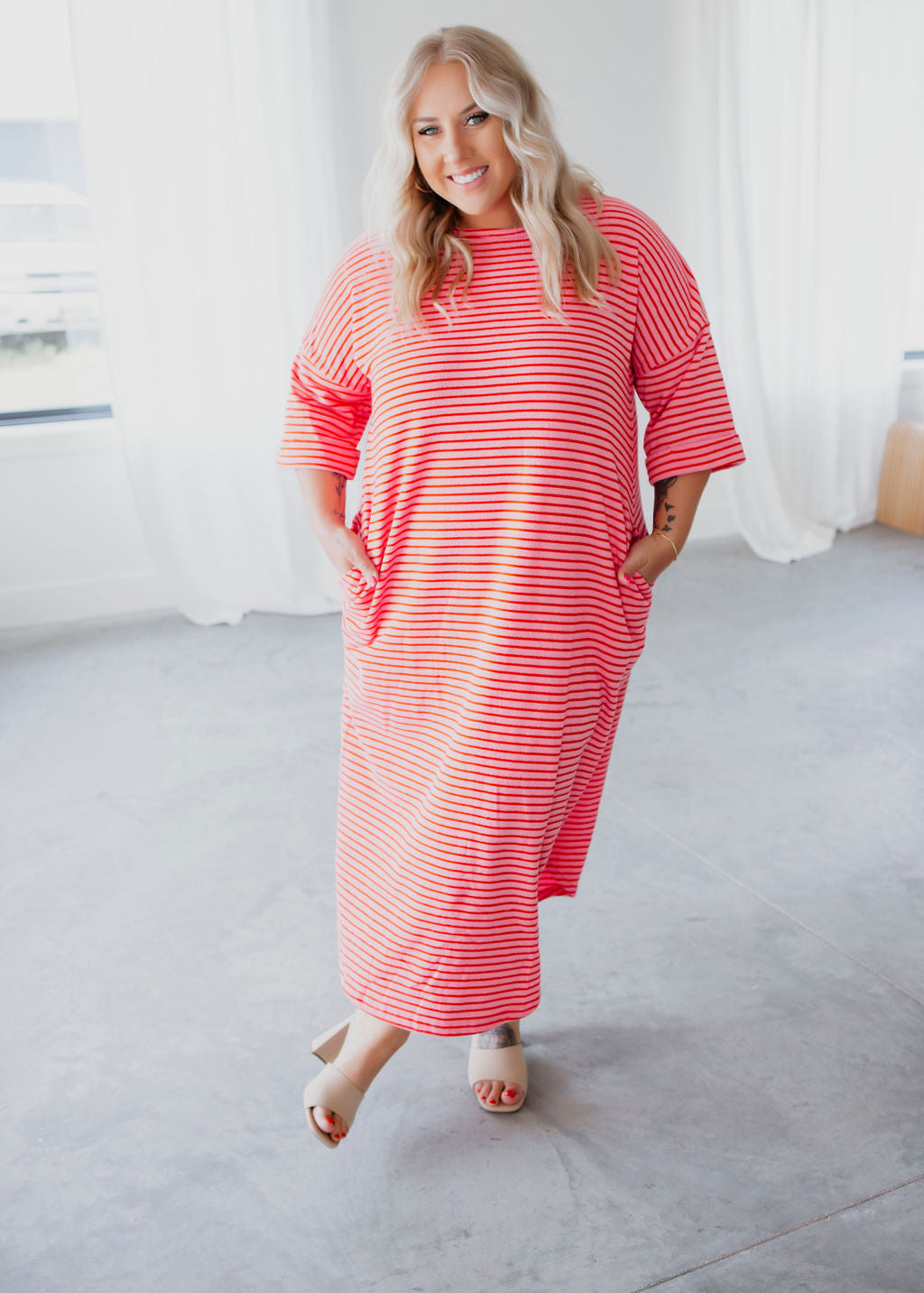 Eve Striped Maxi Dress