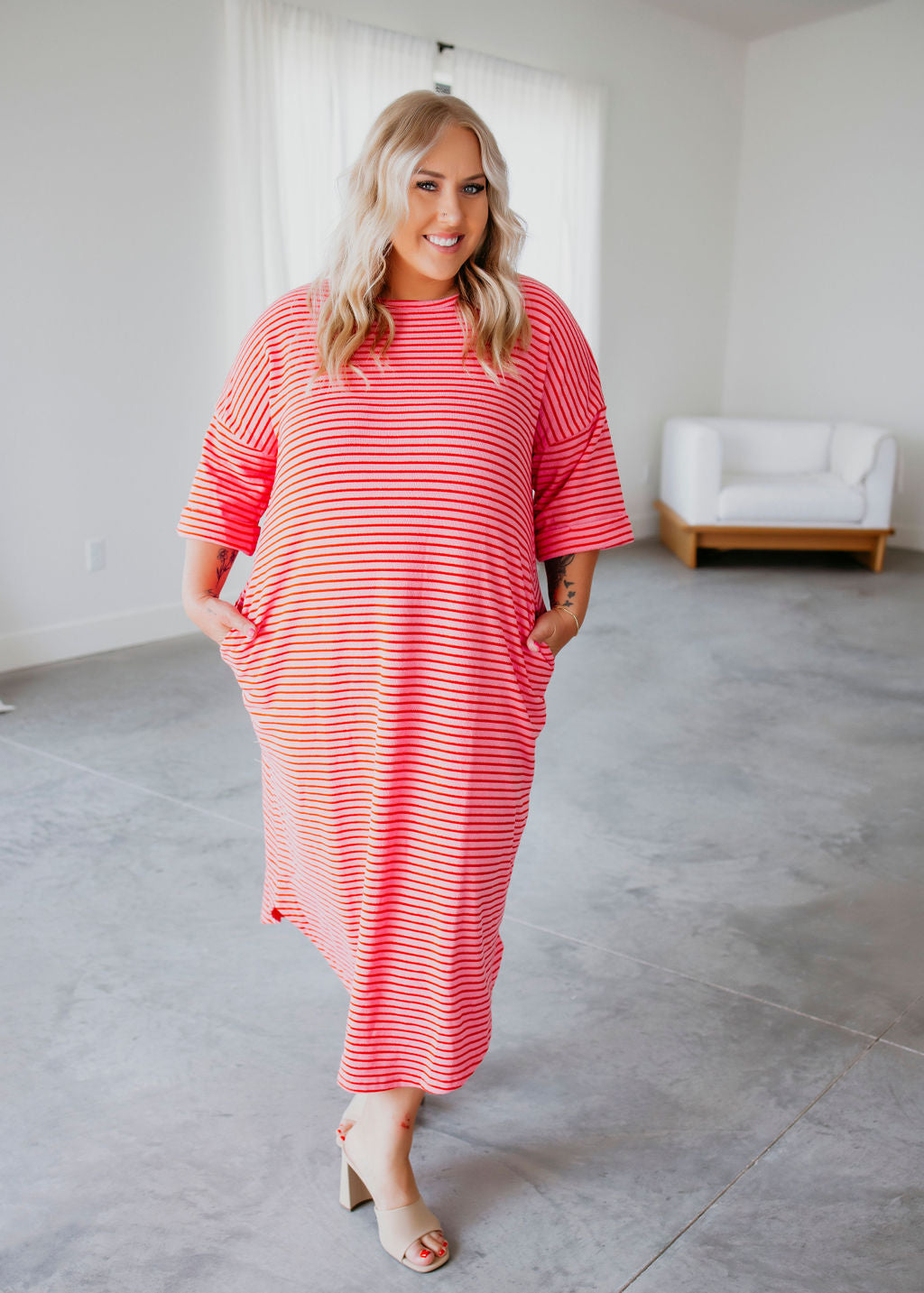 Eve Striped Maxi Dress