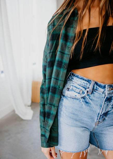 Josey Plaid Top