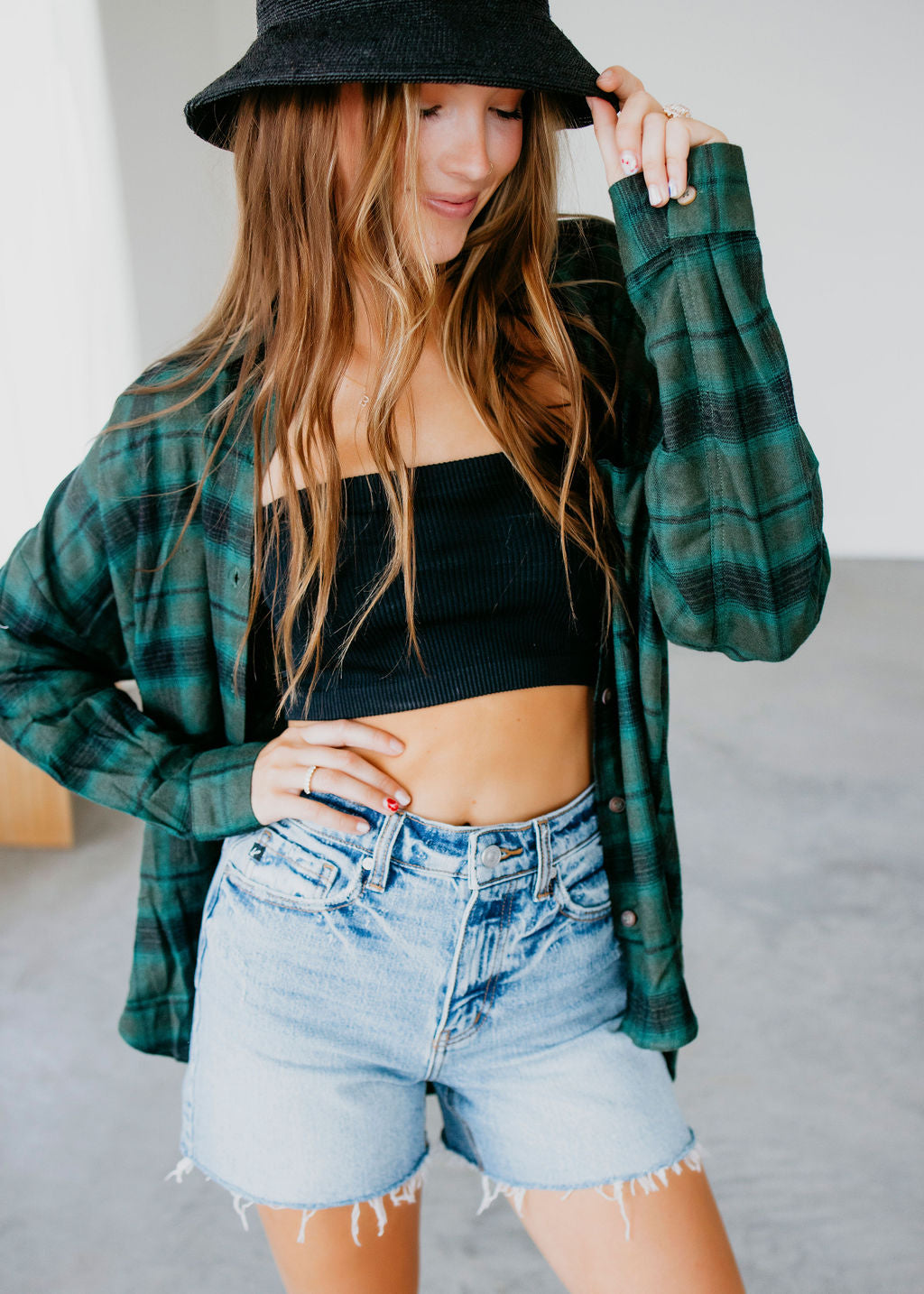 Josey Plaid Top