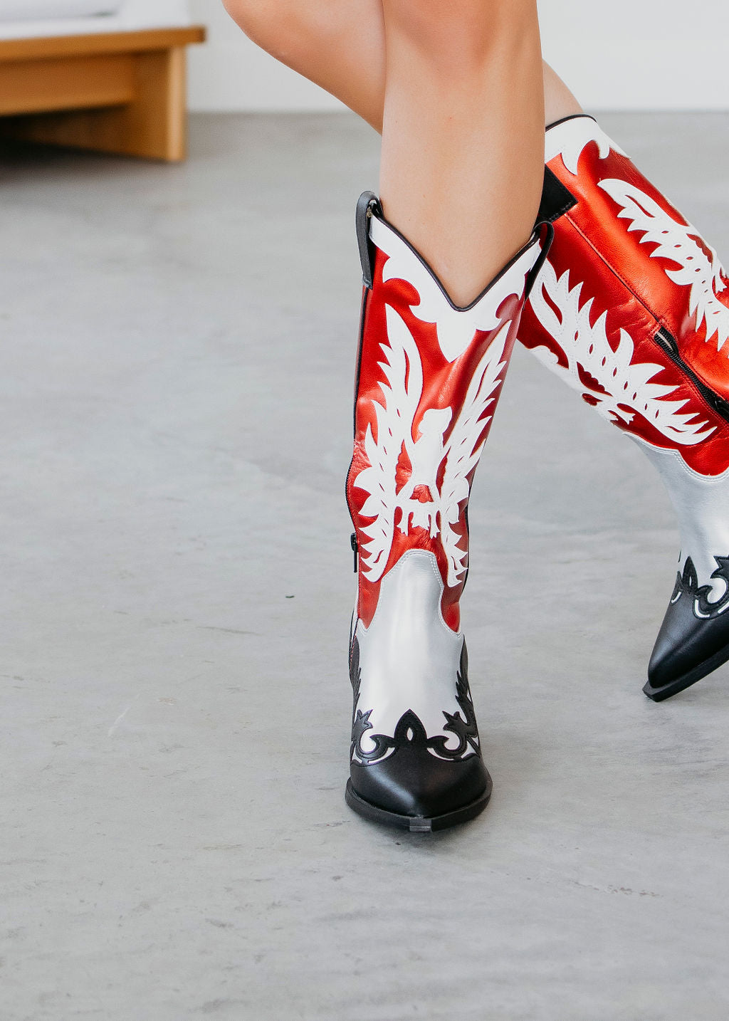 Idaly Western Midi Boots