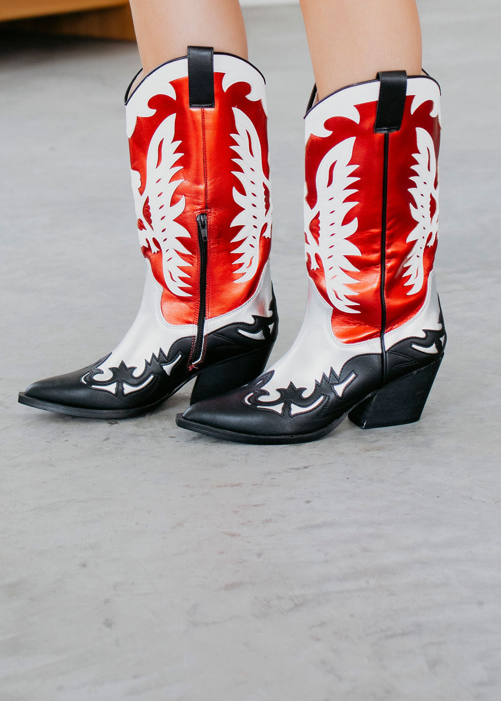 Idaly Western Midi Boots