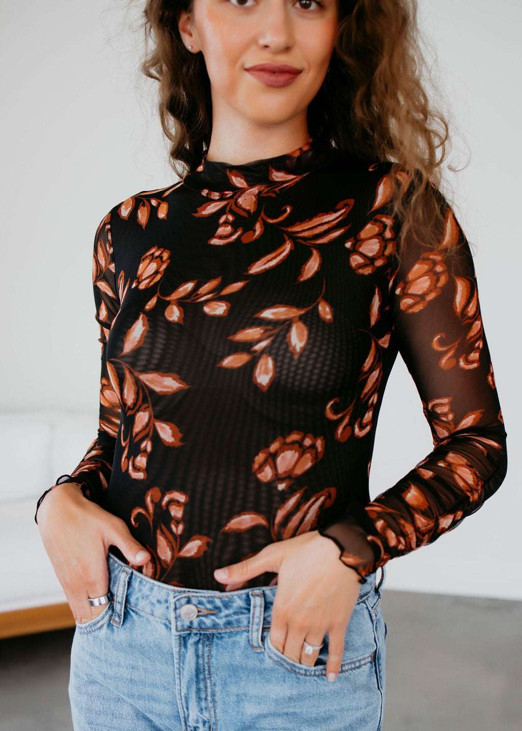 Joplin Floral Knit Bodysuit