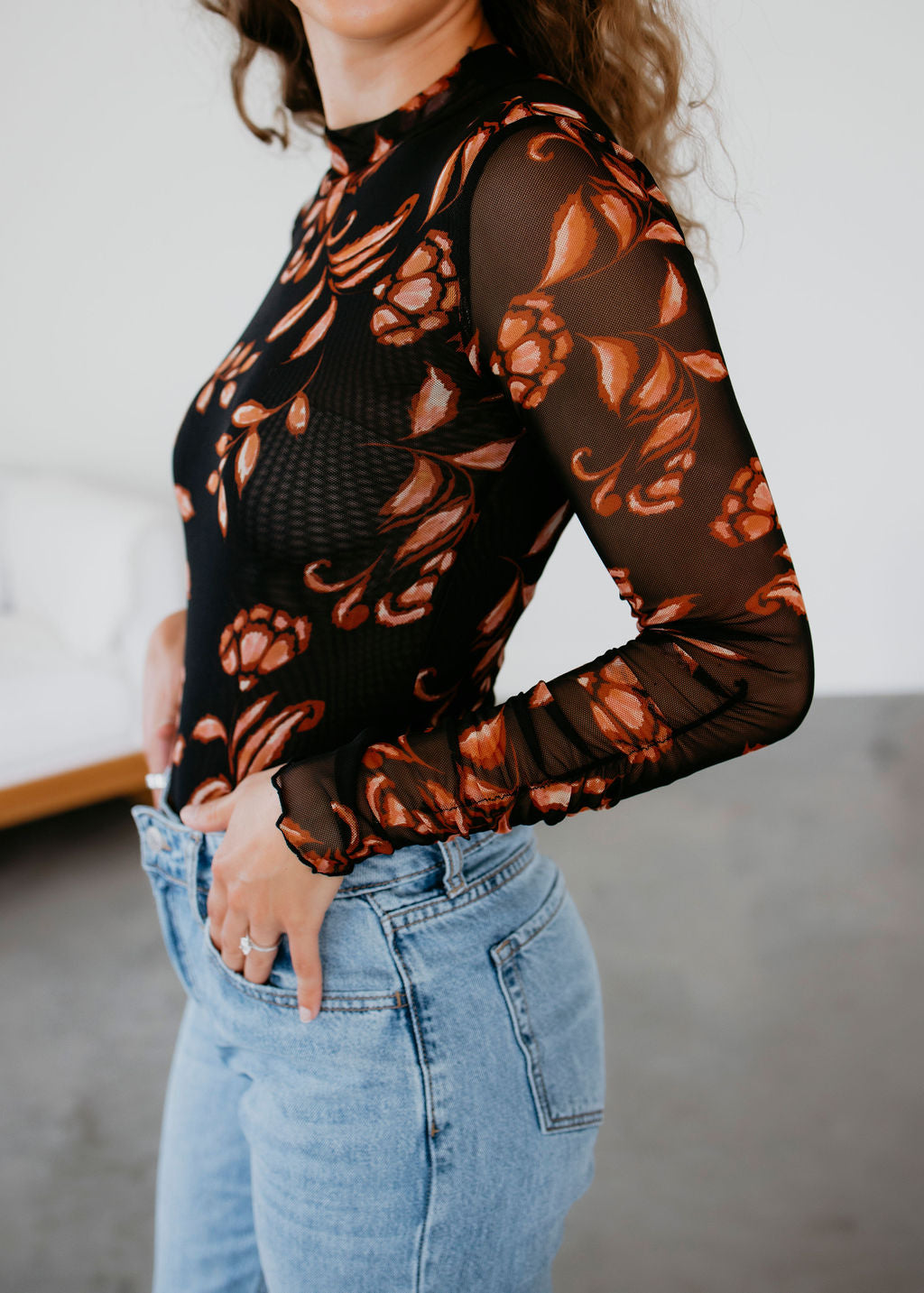 Joplin Floral Knit Bodysuit