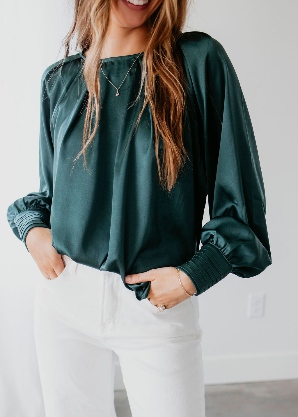 Evelyn Satin Blouse