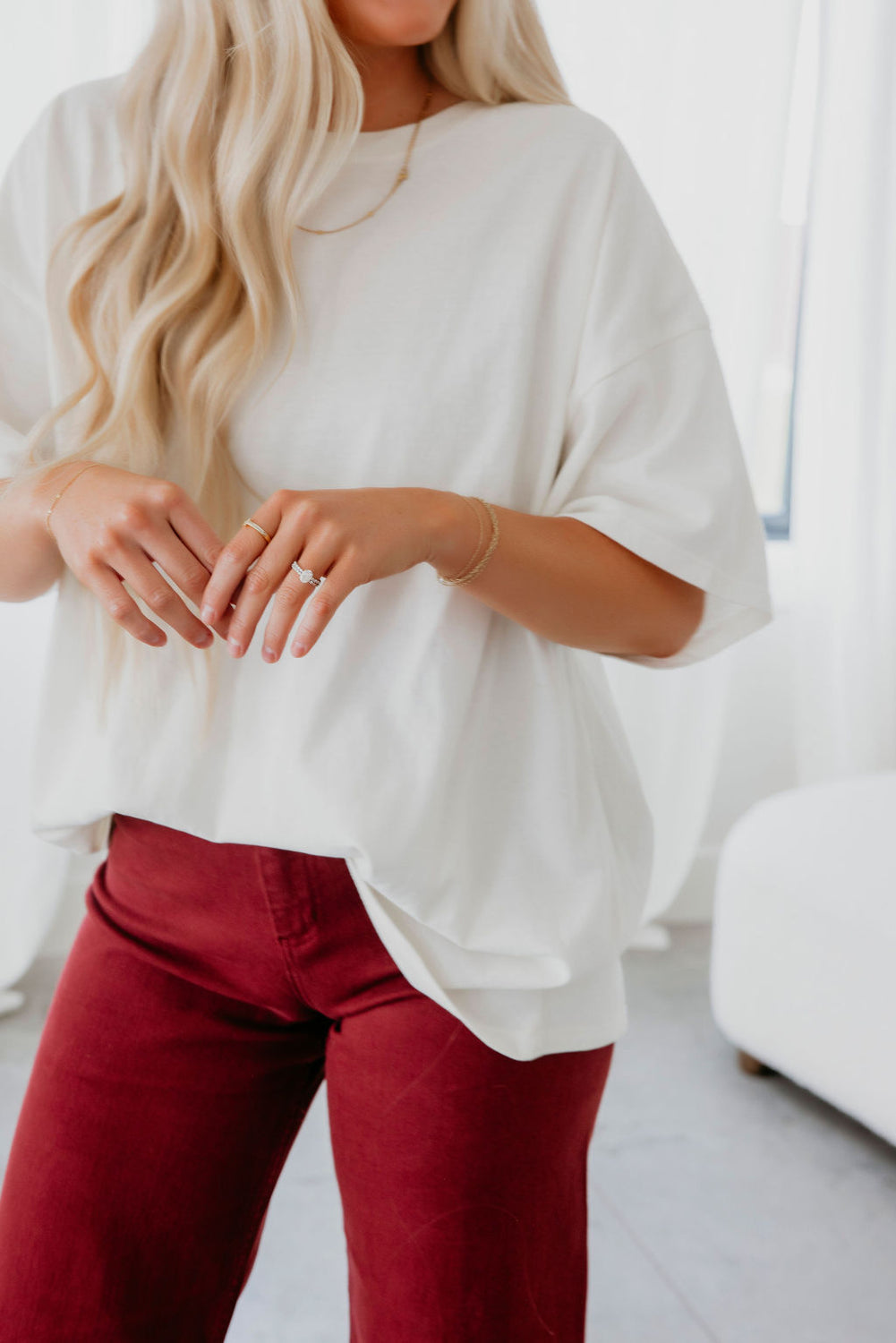 Brinley Oversized Mineral Wash Tee