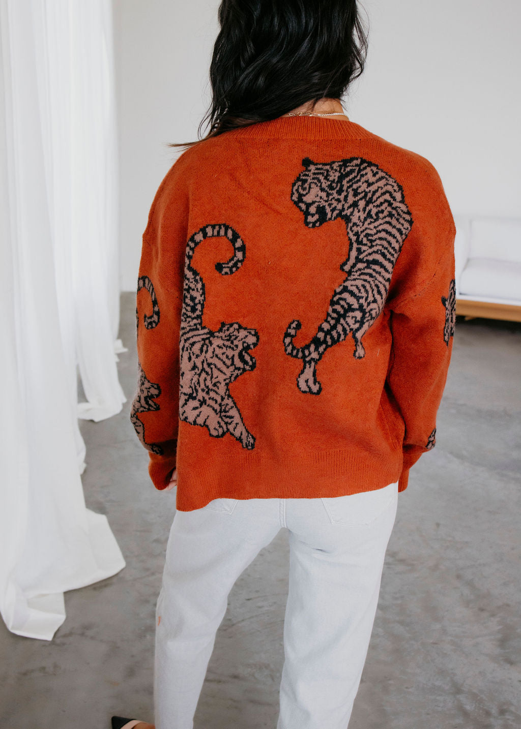 Tiger Printed Cardigan