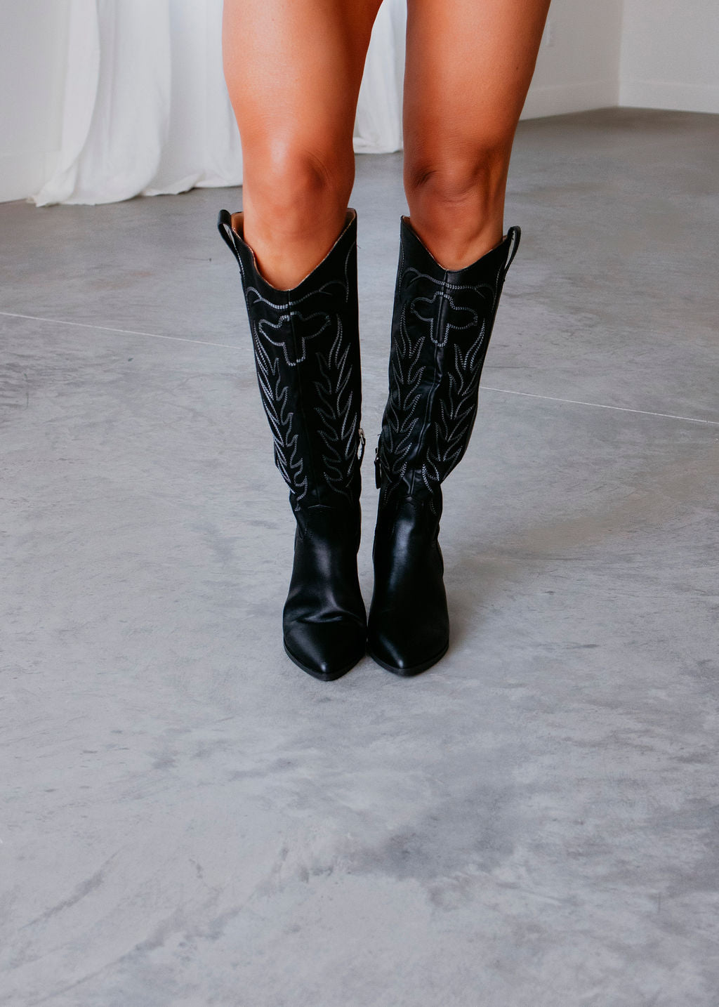 Samara Embroidered Western Boots