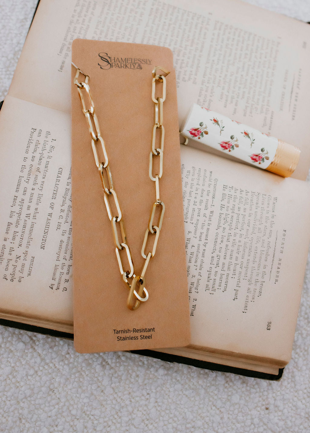 Roxy Paperclip Chain Necklace