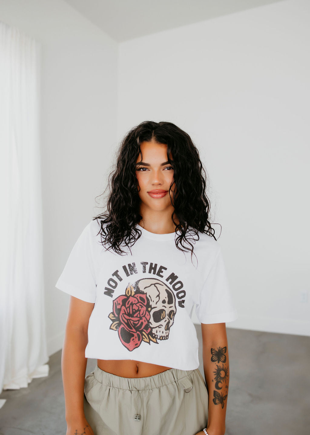 Not in the Mood Skull Graphic Tee