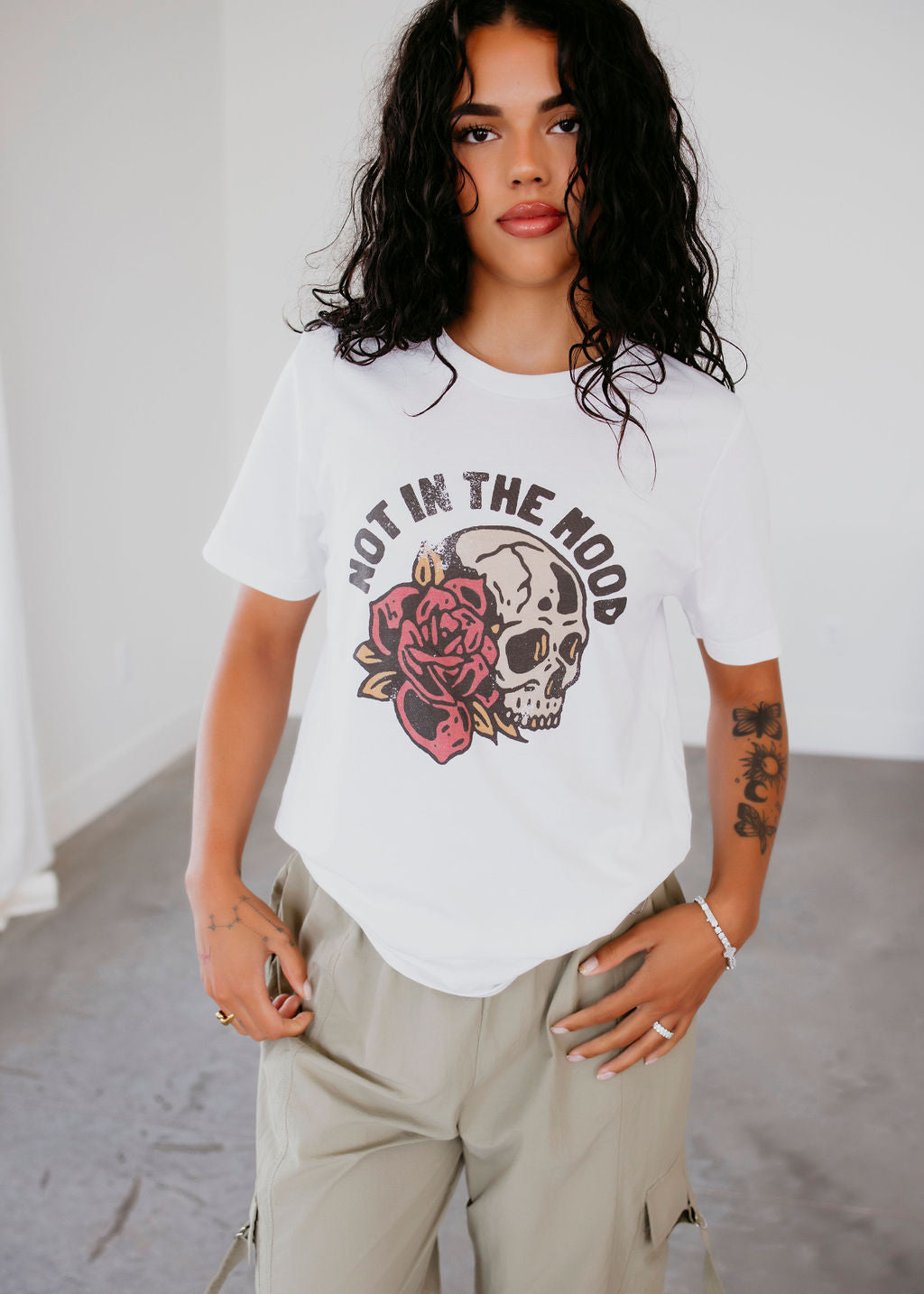 Not in the Mood Skull Graphic Tee