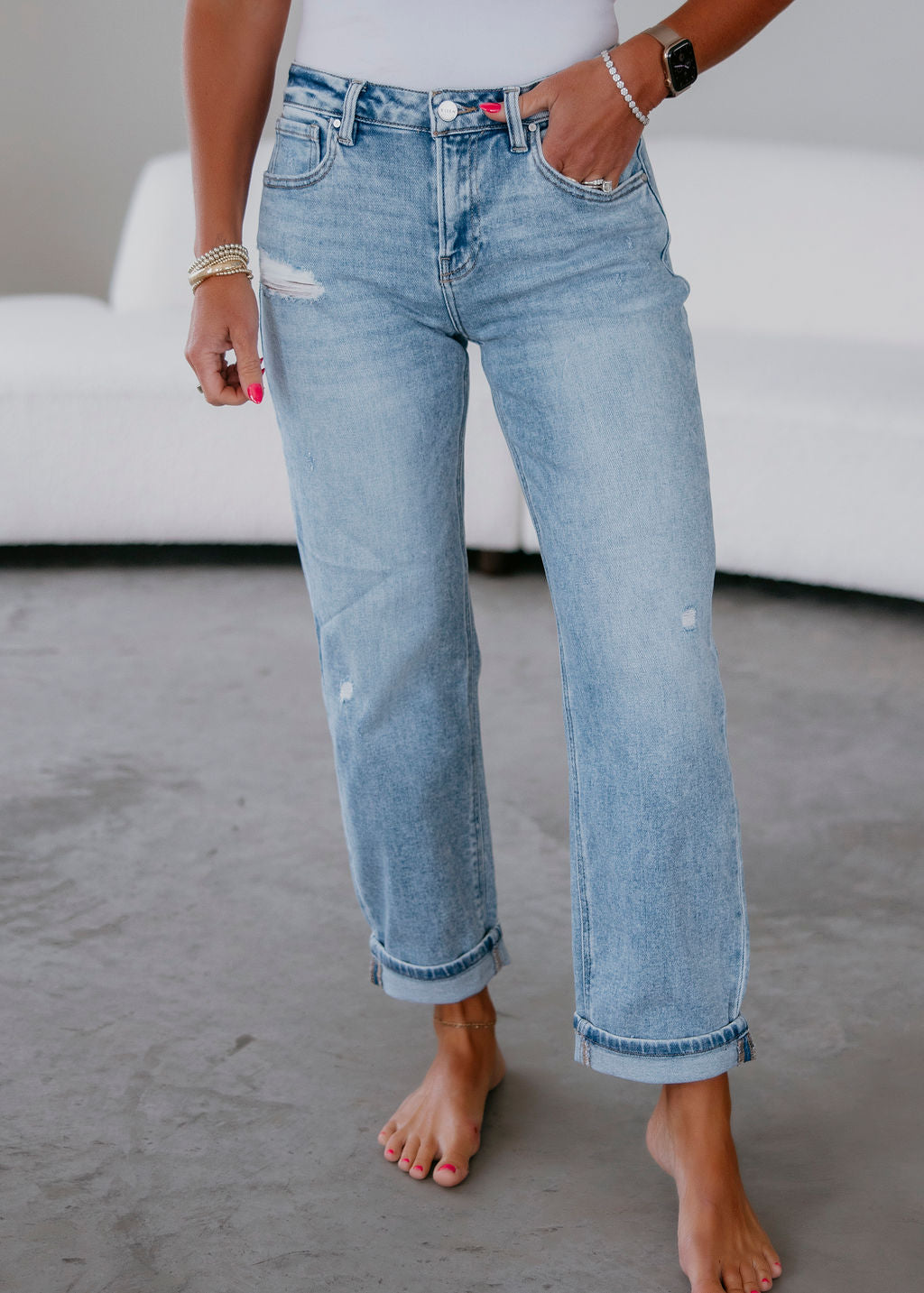 Quest Risen Boyfriend Jeans
