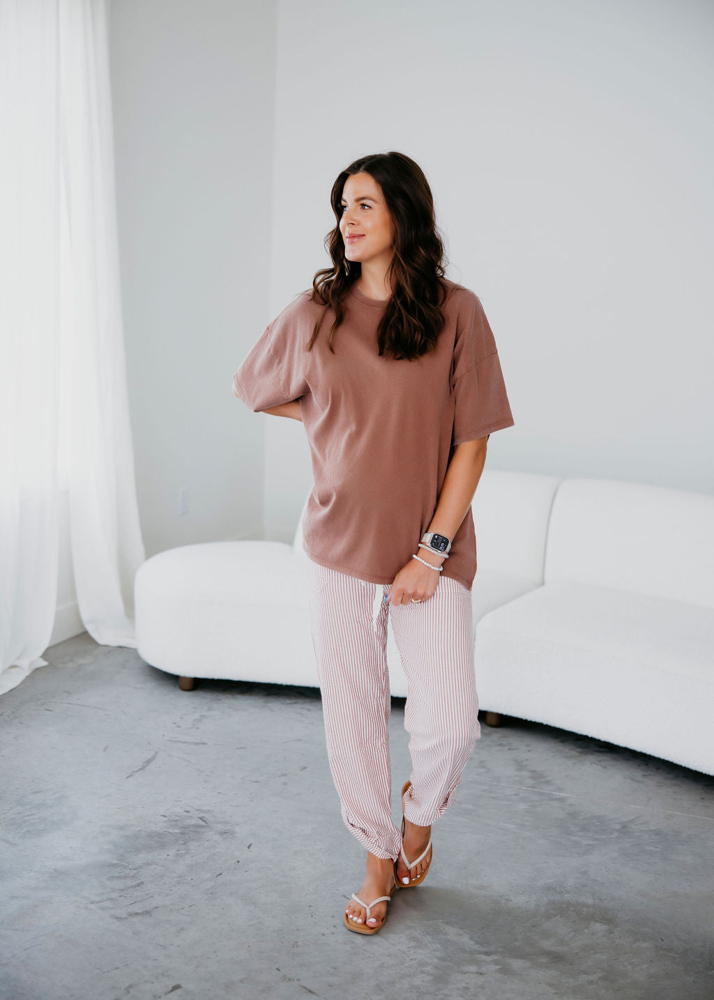 Brinley Oversized Mineral Wash Tee