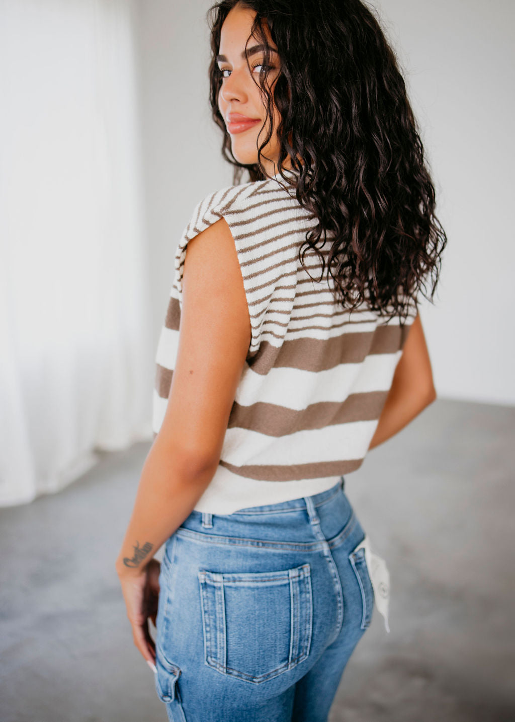 Nadia Striped Knit Top