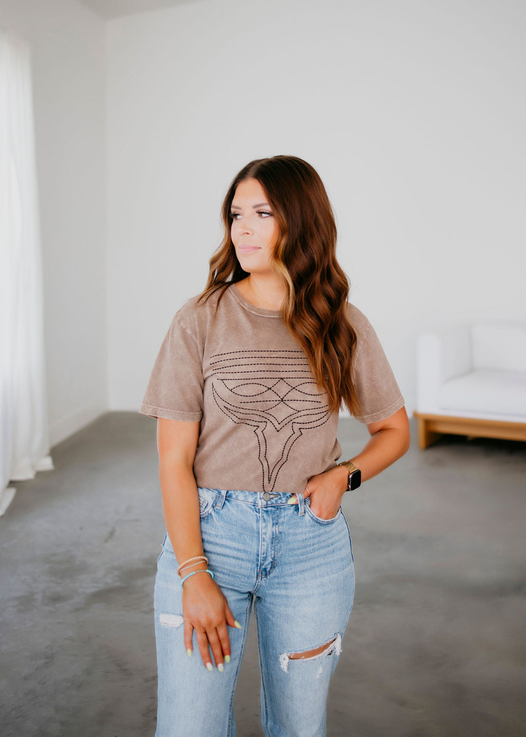 Western Boot Stitch Graphic Tee