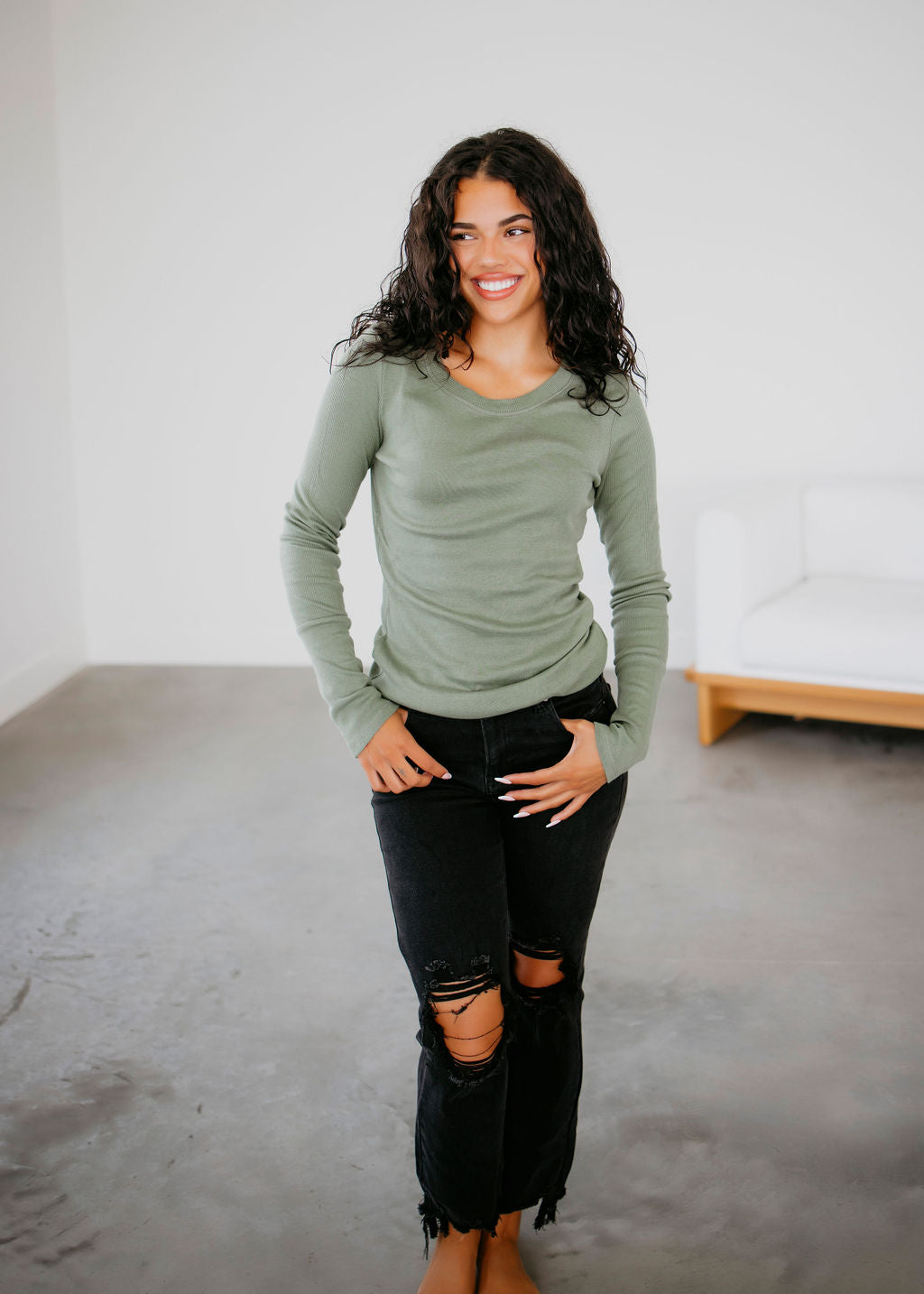 Kyra Long Sleeve Top by Lily & Lottie