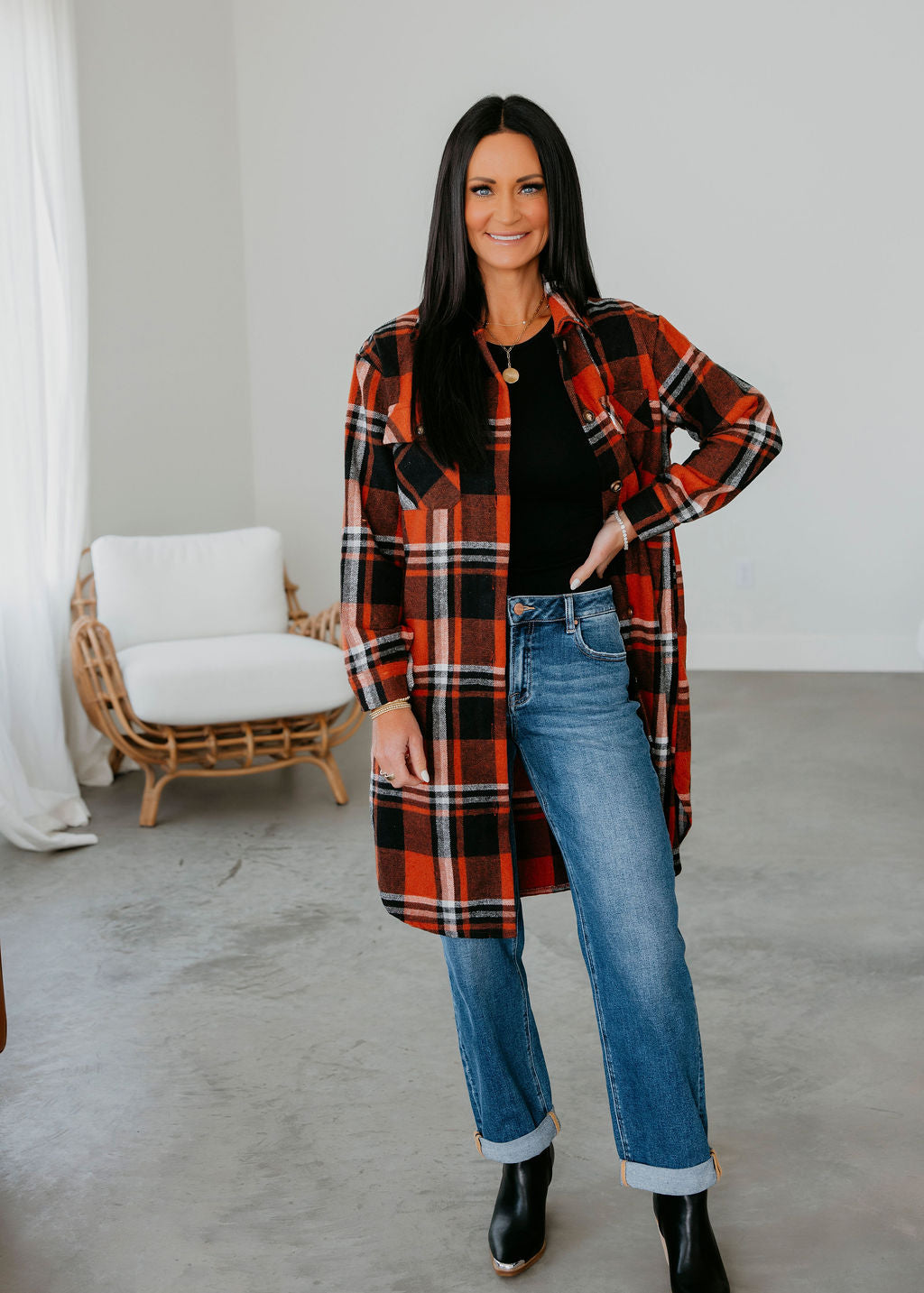 image of Karie Plaid Shacket