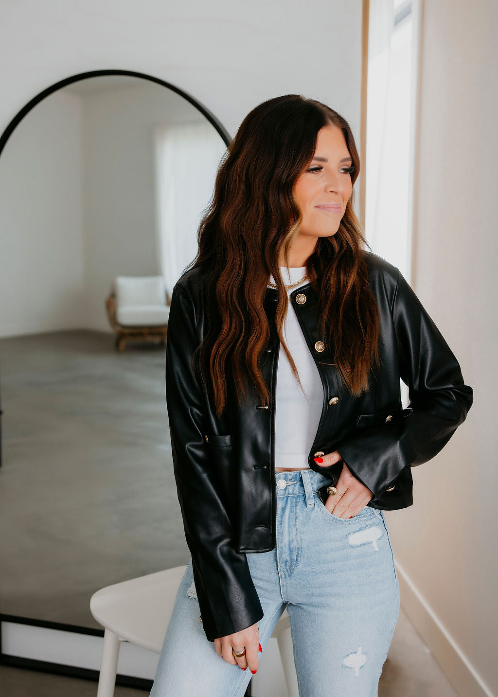 Cayli Faux Leather Jacket