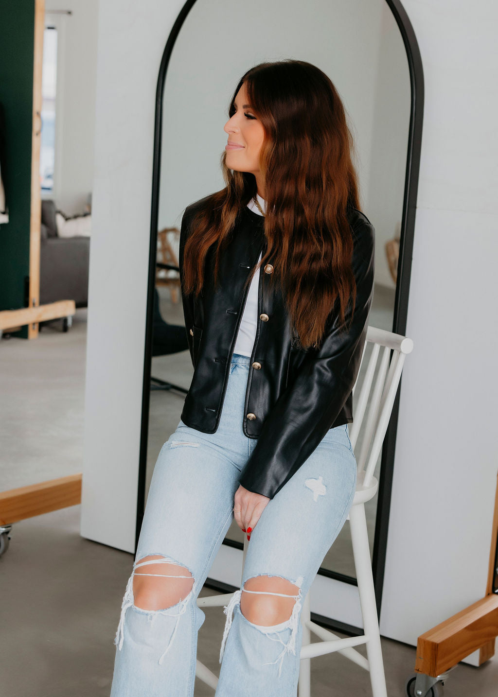 Cayli Faux Leather Jacket