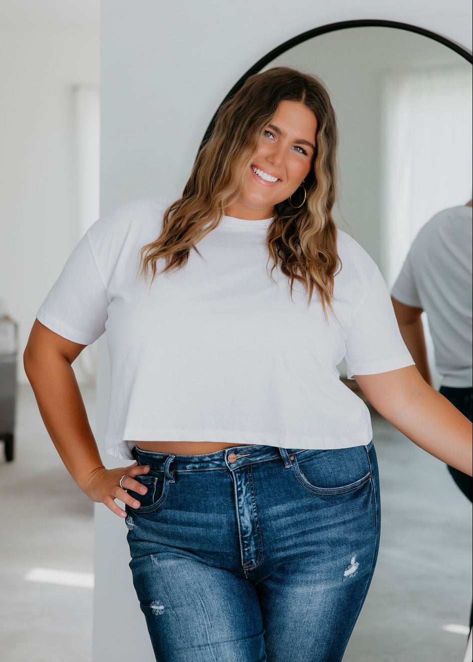 Chloe Crop Tee by Lily & Lottie