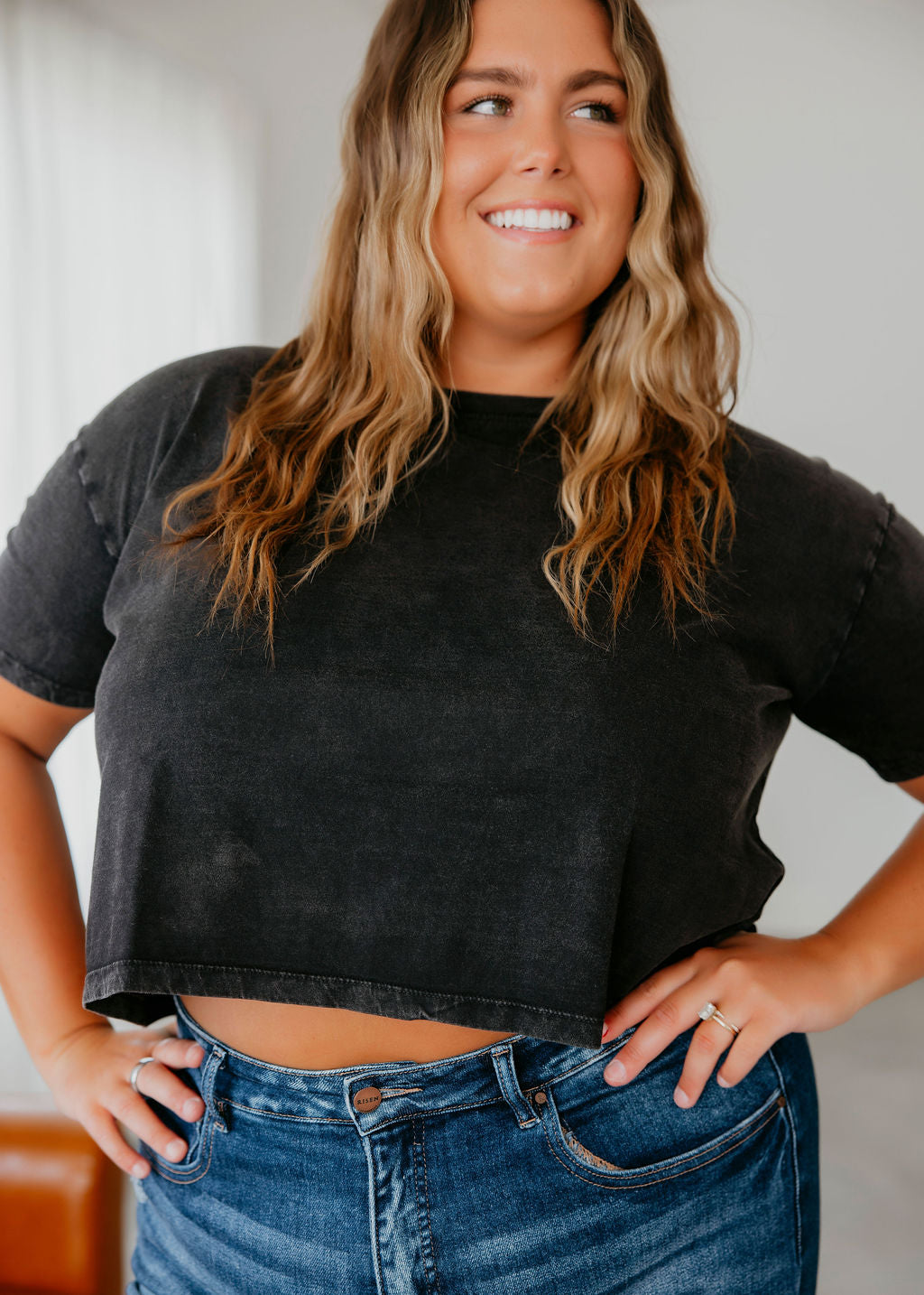 Chloe Crop Tee by Lily & Lottie