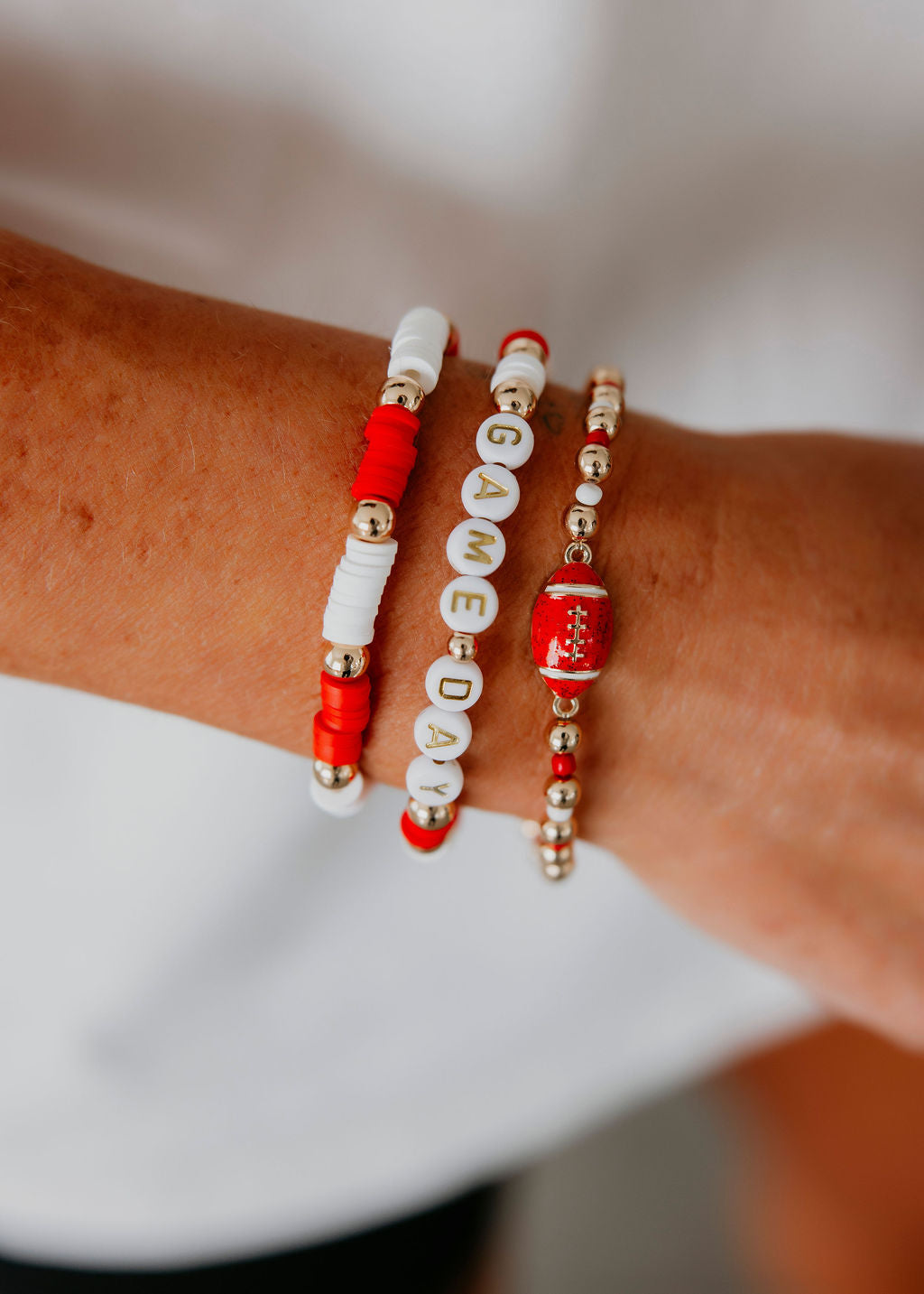 Game Day Beaded Bracelet