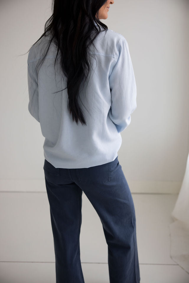 Leyla Linen Button Down Top