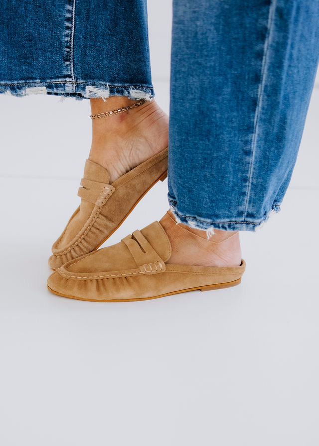 Steve Madden Rafe Suede Loafer Mule