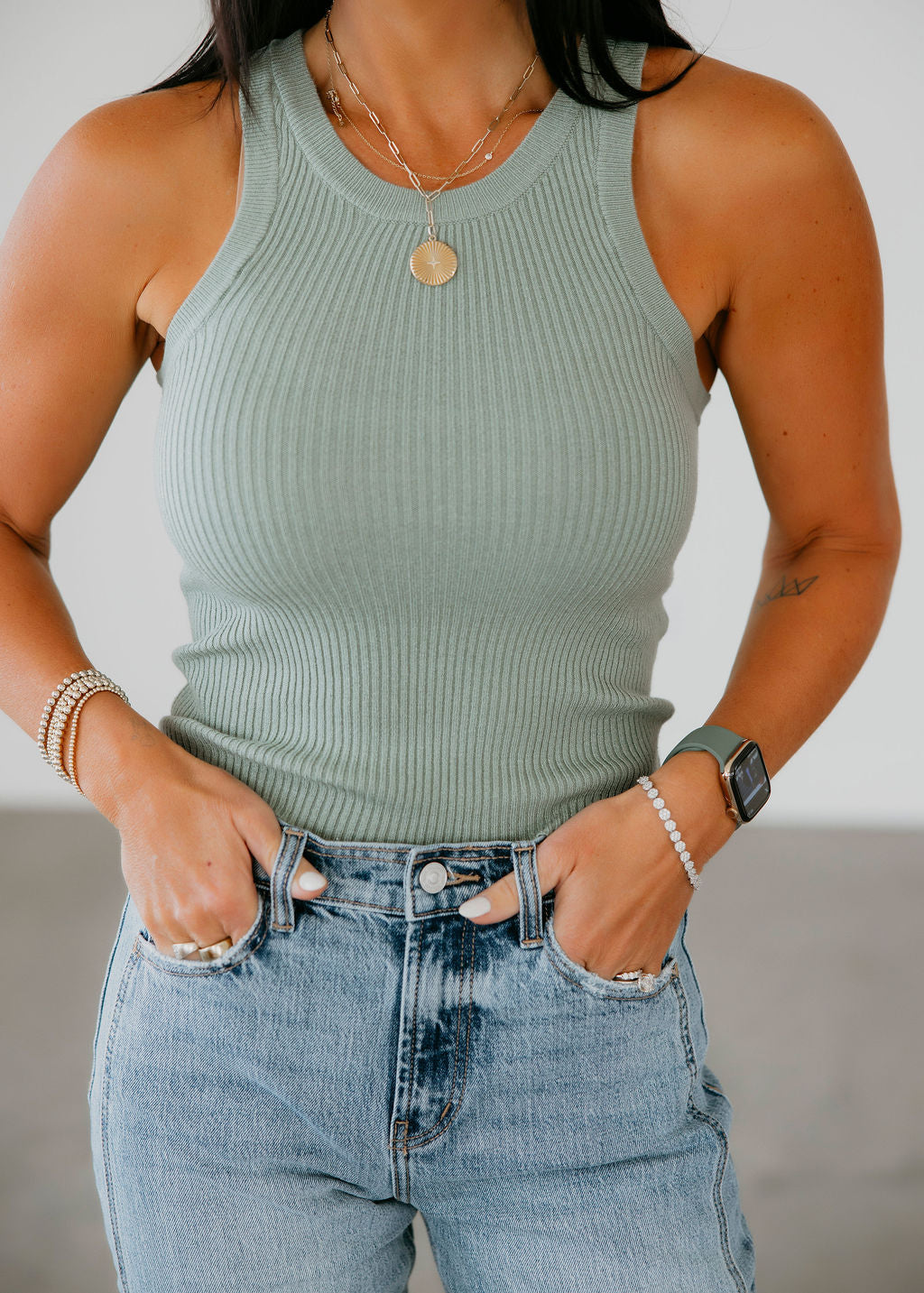 Lakelyn Ribbed Knit Tank