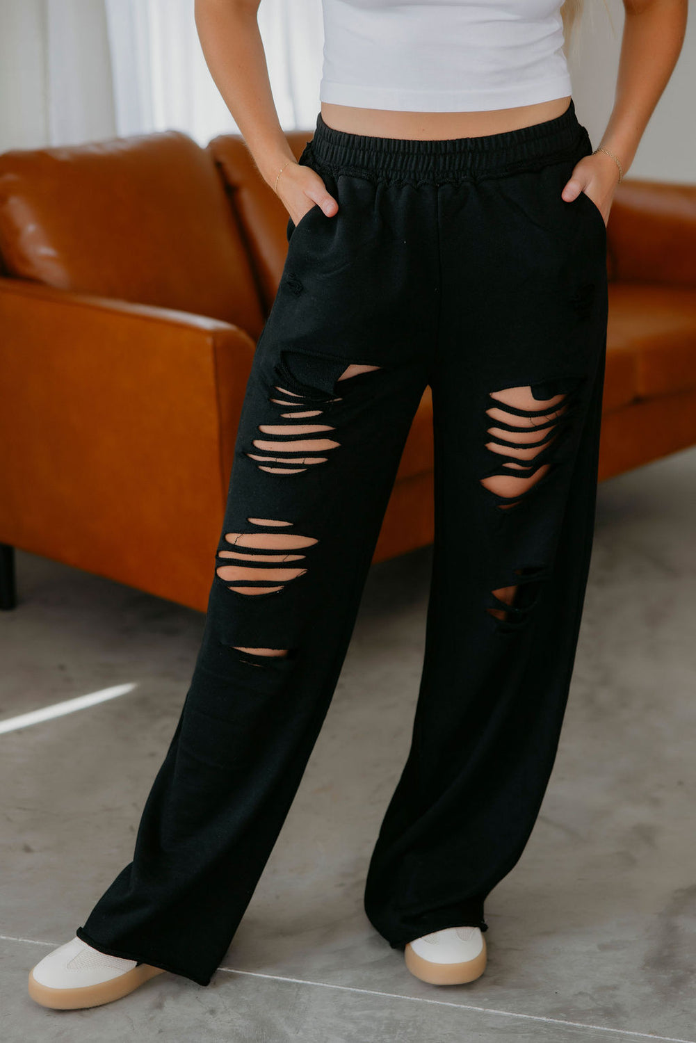 Allyn Distressed Sweatpants