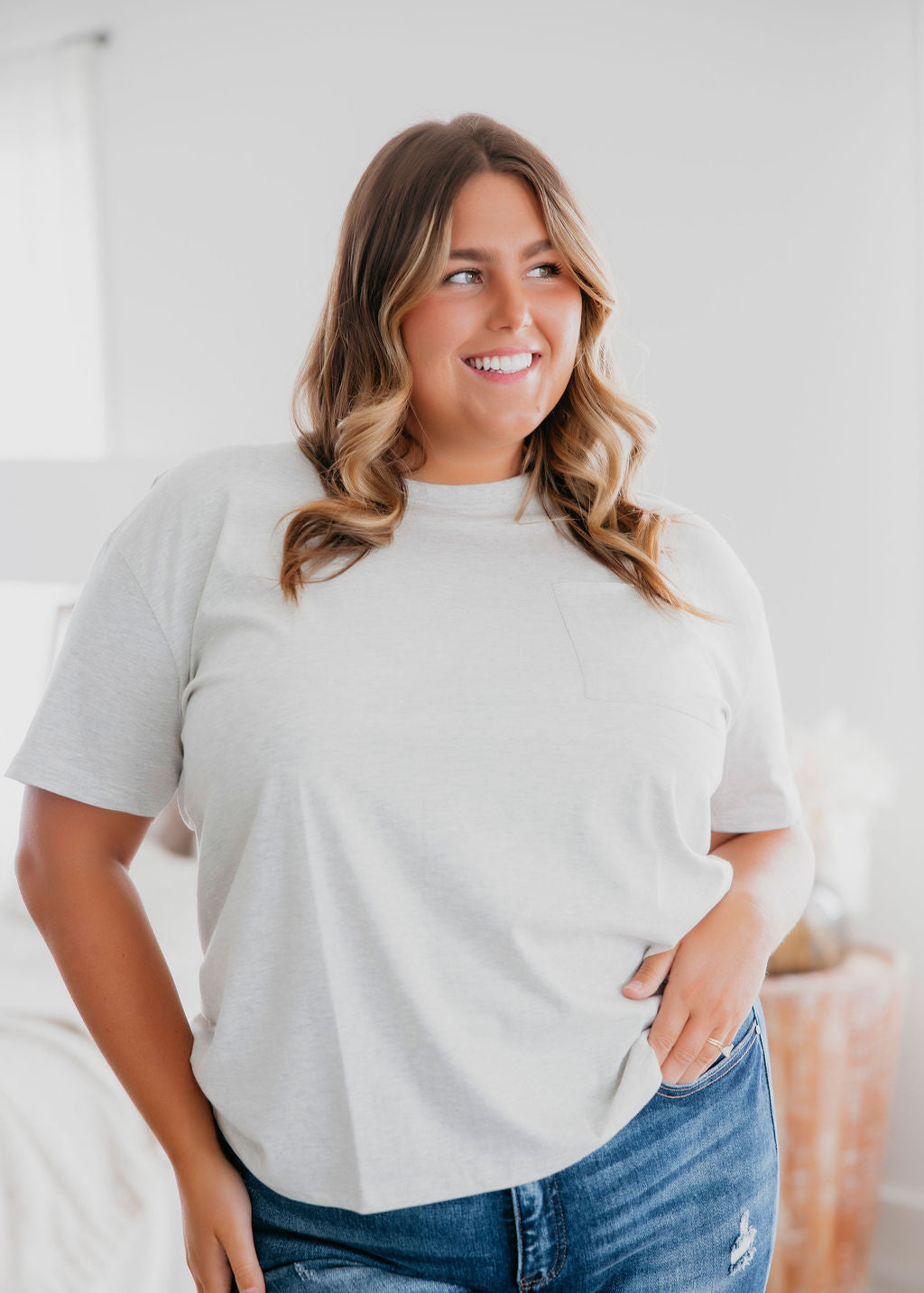 Lauren Pocket Tee by Lily & Lottie